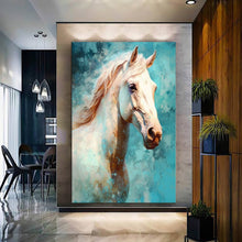 Load image into Gallery viewer, Stretched canvas wall art print – Canvas Wall Art Painting Horses HR074 – Small – 20x30 in (50x75 cm) – Iloski Art LLC

