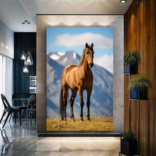 Load image into Gallery viewer, Stretched canvas wall art print – Canvas Wall Art Painting Horses HR095 – Small – 20x30 in (50x75 cm) – Iloski Art LLC
