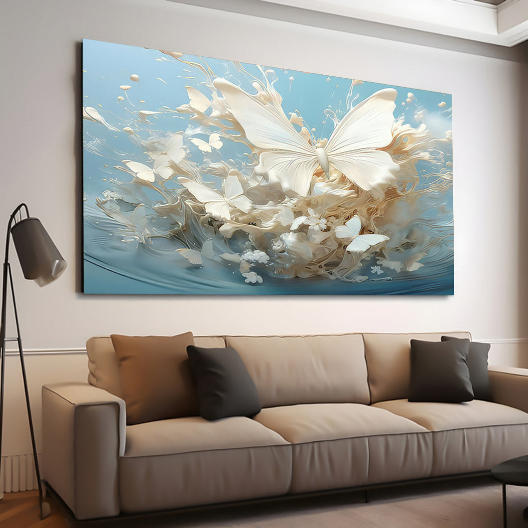 Canvas printed painting, subject butterfly
