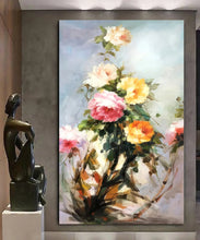 Load image into Gallery viewer, Stretched canvas wall art print – Canvas Wall Art Painting Flowers FlowA056 – Small – 20x30 in (50x75 cm) – Iloski Art LLC
