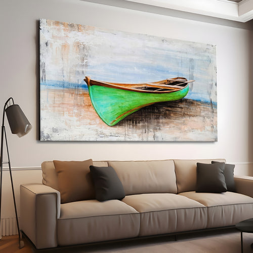 Canvas printed painting, not framed, rolled in tube, subject nature, preries, mountains.