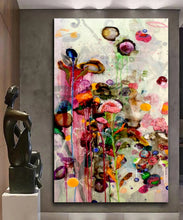 Load image into Gallery viewer, Stretched canvas wall art print – Canvas Wall Art Painting Flowers FlowA053 – Small – 20x30 in (50x75 cm) – Iloski Art LLC
