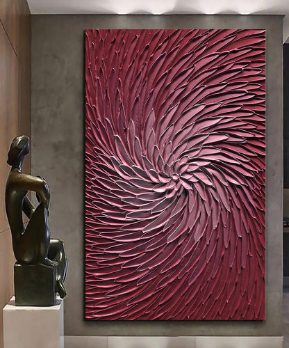 Canvas printed painting, not framed, rolled in tube, subject abstract