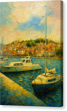 Load image into Gallery viewer, Boats by the Ohrid old town - Canvas Print
