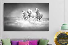 Load image into Gallery viewer, Stretched canvas wall art print – Canvas Wall Art Painting Horses HR092 – Small – 30x20 in (75x50 cm) – Iloski Art LLC
