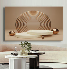 Load image into Gallery viewer, Canvas printed painting, not framed, rolled in tube, subject sandstorm, 3D ilusiion, sandcolors
