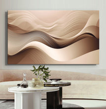 Load image into Gallery viewer, Canvas printed painting, not framed, rolled in tube, subject sandstorm, 3D ilusiion, sandcolors
