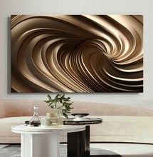 Load image into Gallery viewer, Canvas printed painting, not framed, rolled in tube, subject sandstorm, 3D ilusiion, sandcolors
