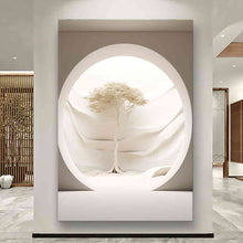 Load image into Gallery viewer, Canvas printed painting, not framed, rolled in tube, subject sandstorm, 3D ilusiion, sandcolors
