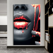 Load image into Gallery viewer, Canvas Wall Art African Woman Painting AFRW0044 - Iloski Art LLC
