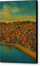 Load image into Gallery viewer, Coastal Town at Sunset Ohrid - Canvas Print
