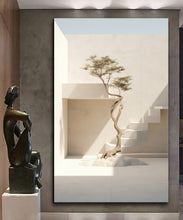 Load image into Gallery viewer, Canvas printed painting, not framed, rolled in tube, subject sandstorm, 3D ilusiion, sandcolors
