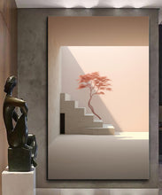 Load image into Gallery viewer, Canvas printed painting, not framed, rolled in tube, subject sandstorm, 3D ilusiion, sandcolors
