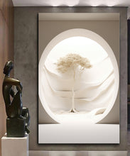 Load image into Gallery viewer, Canvas printed painting, not framed, rolled in tube, subject sandstorm, 3D ilusiion, sandcolors
