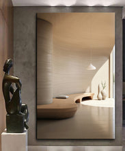 Load image into Gallery viewer, Canvas printed painting, not framed, rolled in tube, subject sandstorm, 3D ilusiion, sandcolors
