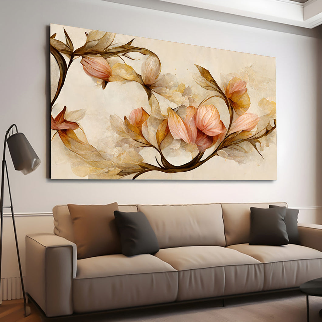 Canvas printed painting, subject Flowers