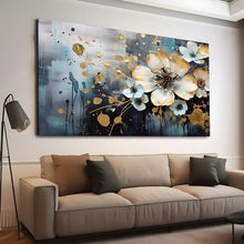 Load image into Gallery viewer, Stretched canvas wall art print – Canvas Wall Art Painting Flowers Flow095 – Small – 30x20 in (75x50 cm) – Iloski Art LLC
