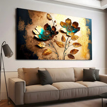 Load image into Gallery viewer, Stretched canvas wall art print – Canvas Wall Art Painting Flowers Flow011 – Small – 30x20 in (75x50 cm) – Iloski Art LLC
