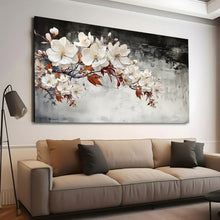 Load image into Gallery viewer, Stretched canvas wall art print – Canvas Wall Art Painting Flowers Flow096 – Small – 30x20 in (75x50 cm) – Iloski Art LLC
