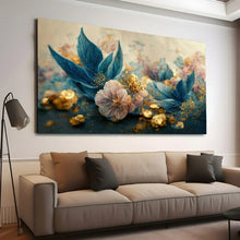 Load image into Gallery viewer, Stretched canvas wall art print – Canvas Wall Art Painting Flowers Flow054 – Small – 30x20 in (75x50 cm) – Iloski Art LLC
