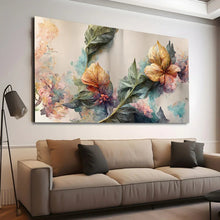 Load image into Gallery viewer, Stretched canvas wall art print – Canvas Wall Art Painting Flowers Flow042 – Small – 30x20 in (75x50 cm) – Iloski Art LLC
