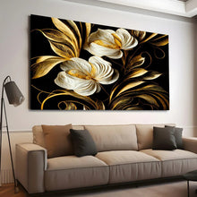 Load image into Gallery viewer, Stretched canvas wall art print – Canvas Wall Art Painting Flowers Flow040 – Small – 30x20 in (75x50 cm) – Iloski Art LLC
