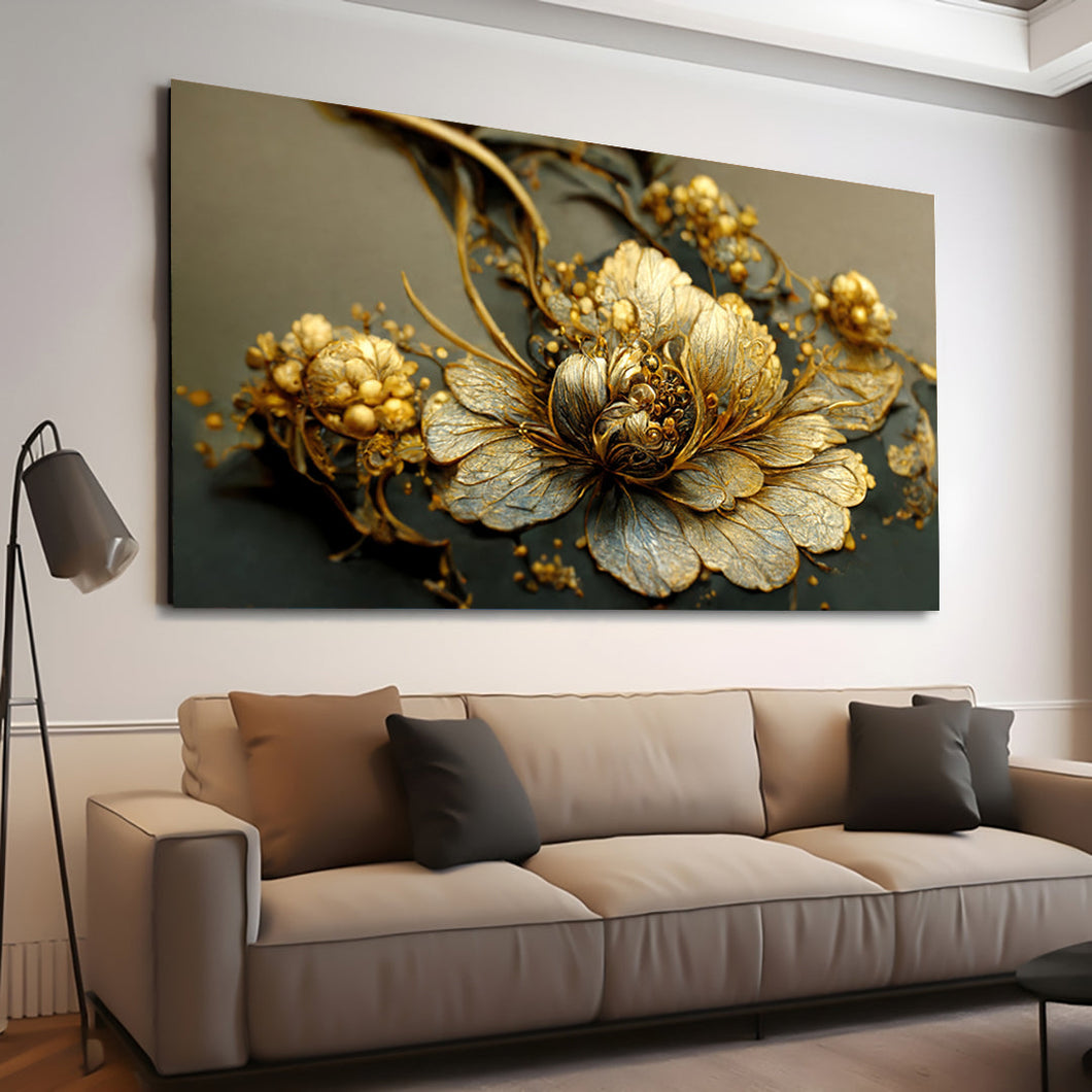 Canvas printed painting, subject Flowers