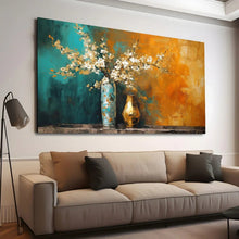 Load image into Gallery viewer, Stretched canvas wall art print – Canvas Wall Art Painting Flowers Flow035 – Small – 30x20 in (75x50 cm) – Iloski Art LLC
