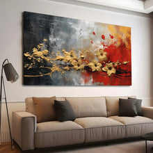 Load image into Gallery viewer, Stretched canvas wall art print – Canvas Wall Art Painting Flowers FlowA076b – Small – 30x20 in (75x50 cm) – Iloski Art LLC
