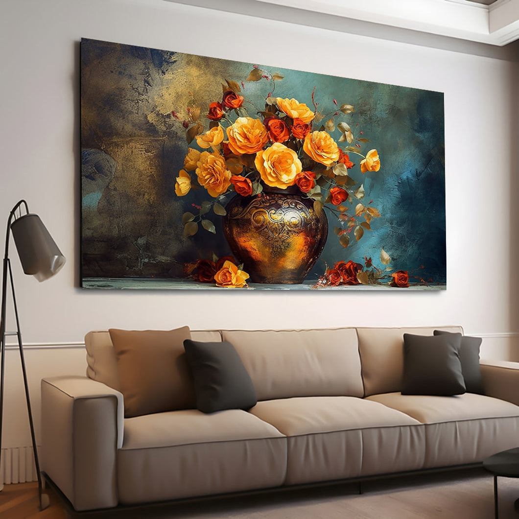 Canvas printed painting, subject Flowers