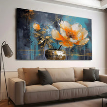 Load image into Gallery viewer, Stretched canvas wall art print – Canvas Wall Art Painting Flowers Flow010 – Small – 30x20 in (75x50 cm) – Iloski Art LLC
