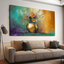 Load image into Gallery viewer, Stretched canvas wall art print – Canvas Wall Art Painting Flowers Flow009 – Small – 30x20 in (75x50 cm) – Iloski Art LLC
