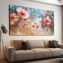 Load image into Gallery viewer, Stretched canvas wall art print – Canvas Wall Art Painting Flowers FlowA098 – Small – 30x20 in (75x50 cm) – Iloski Art LLC
