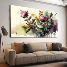Load image into Gallery viewer, Stretched canvas wall art print – Canvas Wall Art Painting Flowers FlowA085 – Small – 30x20 in (75x50 cm) – Iloski Art LLC
