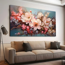 Load image into Gallery viewer, Stretched canvas wall art print – Canvas Wall Art Painting Flowers FlowA071 – Small – 30x20 in (75x50 cm) – Iloski Art LLC

