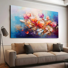 Load image into Gallery viewer, Stretched canvas wall art print – Canvas Wall Art Painting Flowers FlowA018 – Small – 30x20 in (75x50 cm) – Iloski Art LLC
