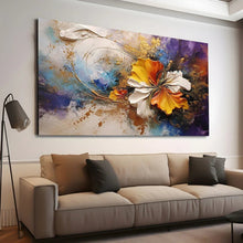 Load image into Gallery viewer, Stretched canvas wall art print – Canvas Wall Art Painting Flowers FlowA010 – Small – 30x20 in (75x50 cm) – Iloski Art LLC

