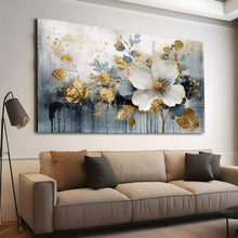 Load image into Gallery viewer, Stretched canvas wall art print – Canvas Wall Art Painting Flowers FlowA020 – Small – 30x20 in (75x50 cm) – Iloski Art LLC
