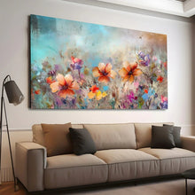 Load image into Gallery viewer, Stretched canvas wall art print – Canvas Wall Art Painting Flowers FlowA036 – Small – 30x20 in (75x50 cm) – Iloski Art LLC

