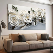 Load image into Gallery viewer, Stretched canvas wall art print – Canvas Wall Art Painting Flowers FlowA047 – Small – 30x20 in (75x50 cm) – Iloski Art LLC
