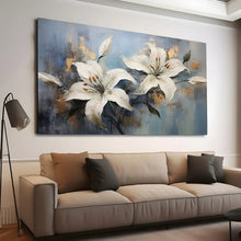 Load image into Gallery viewer, Stretched canvas wall art print – Canvas Wall Art Painting Flowers Flow097 – Small – 30x20 in (75x50 cm) – Iloski Art LLC
