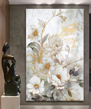 Load image into Gallery viewer, Stretched canvas wall art print – Canvas Wall Art Painting Flowers FlowA055 – Small – 20x30 in (50x75 cm) – Iloski Art LLC

