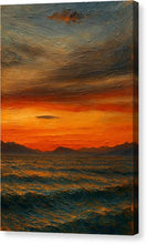 Load image into Gallery viewer, Dramatic Sunset Over the Ohrid Lake - Canvas Print
