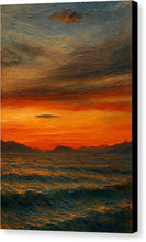 Load image into Gallery viewer, Dramatic Sunset Over the Ohrid Lake - Canvas Print
