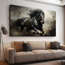 Load image into Gallery viewer, Canvas printed painting, not framed, rolled in tube, subject animal, horsses.
