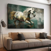 Load image into Gallery viewer, Canvas printed painting, not framed, rolled in tube, subject animal, horsses.
