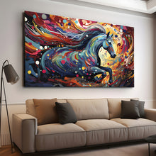 Load image into Gallery viewer, Canvas printed painting, not framed, rolled in tube, subject animal, horsses.
