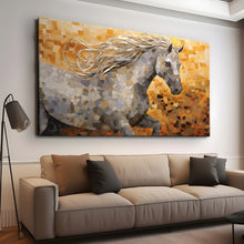 Load image into Gallery viewer, Canvas printed painting, not framed, rolled in tube, subject animal, horsses.
