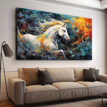 Load image into Gallery viewer, Stretched canvas wall art print – Canvas Wall Art Painting Horses HR139 – Small – 30x20 in (75x50 cm) – Iloski Art LLC
