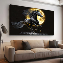 Load image into Gallery viewer, Stretched canvas wall art print – Canvas Wall Art Painting Horses HR149 – Small – 30x20 in (75x50 cm) – Iloski Art LLC
